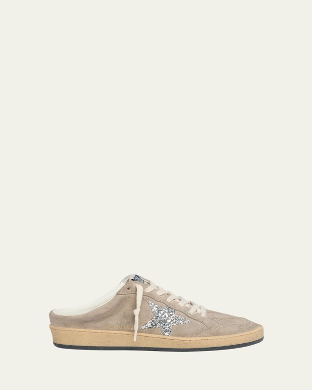 Ballstar Sabot Suede Glitter Slide Sneakers