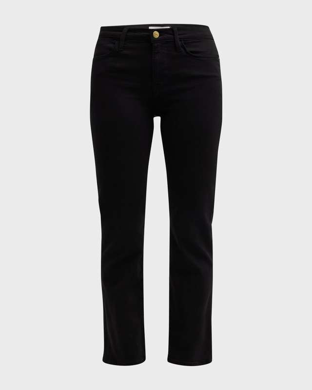 Le High Straight-Leg Cropped Jeans