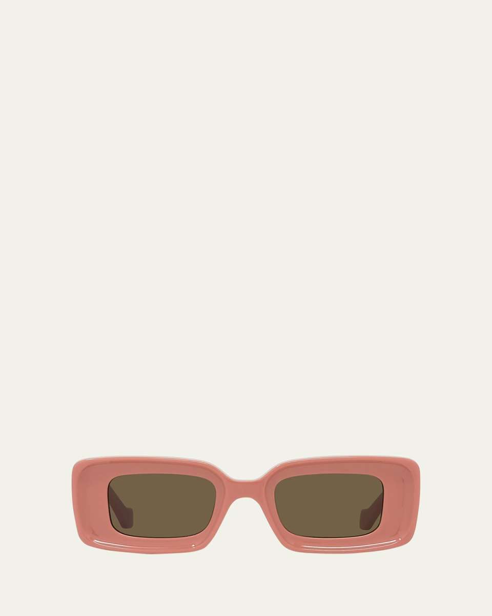 Anagram Beveled Acetate Rectangle Sunglasses
