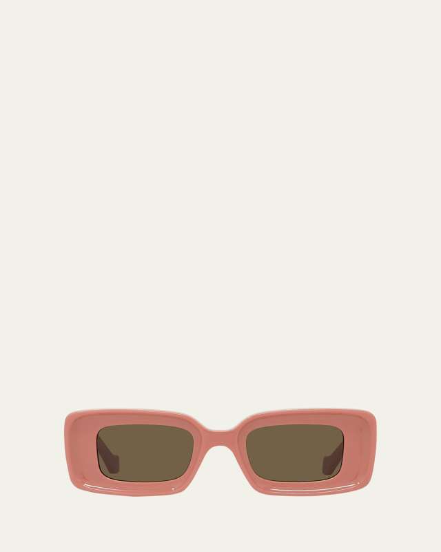 Anagram Beveled Acetate Rectangle Sunglasses