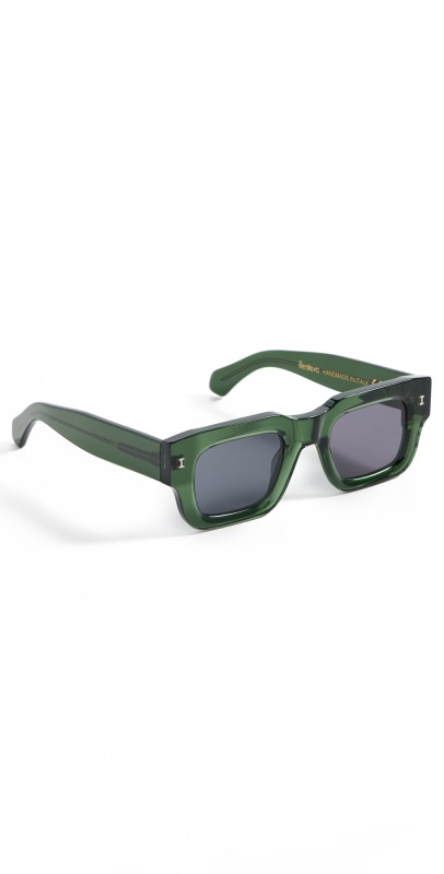 Illesteva Lewis Pine Sunglasses with Grey Flat Lenses Pine w/ Grey Flat Lenses