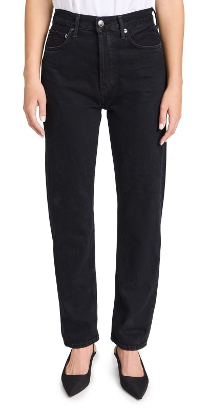 AGOLDE 90s Pinch Waist: High Rise Straight Jeans Crushed