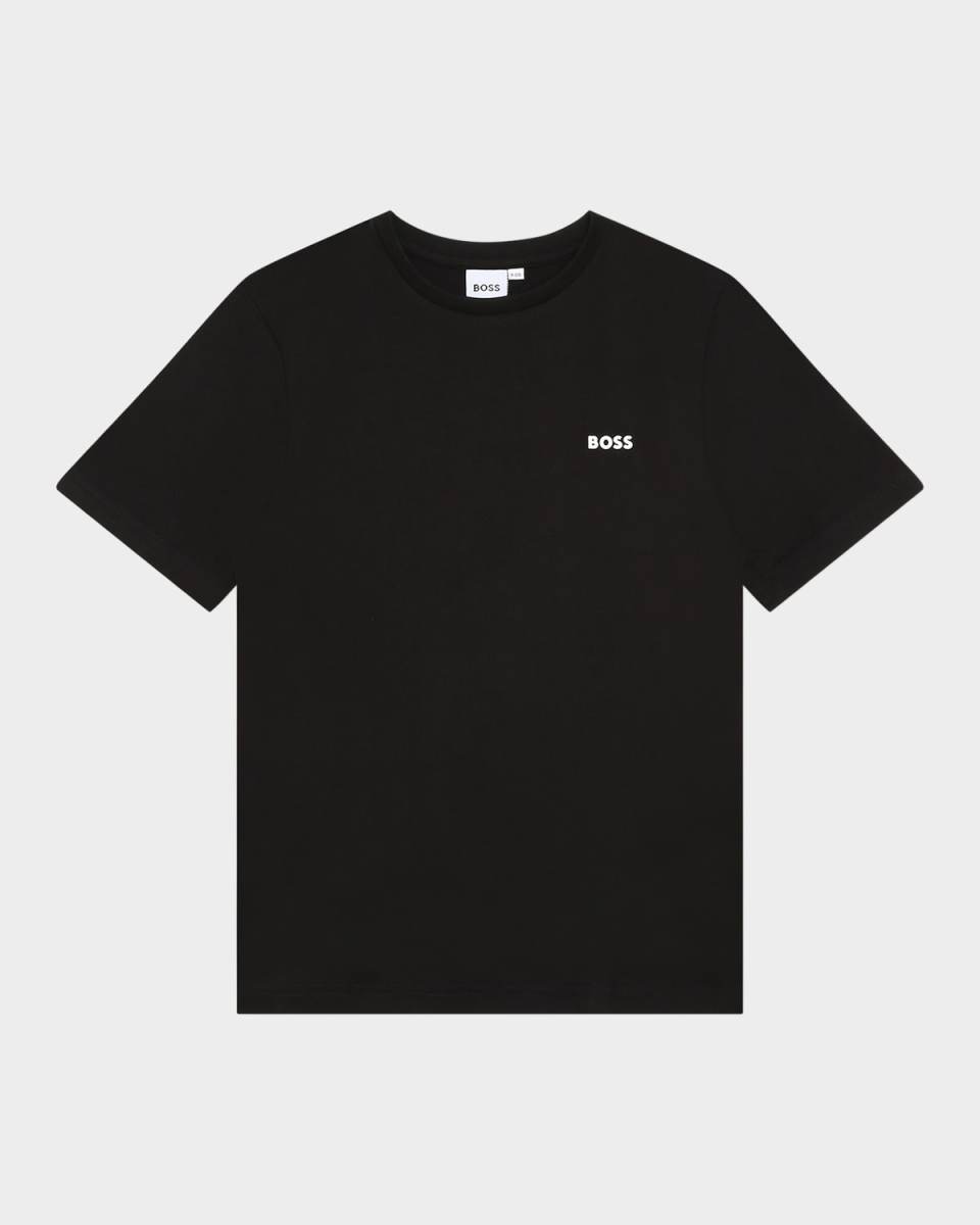 Boy's Contrast Logo-Print T-Shirt, Size 8-16