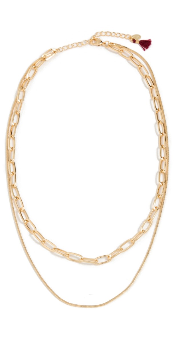 SHASHI Patron Necklace Set Gold