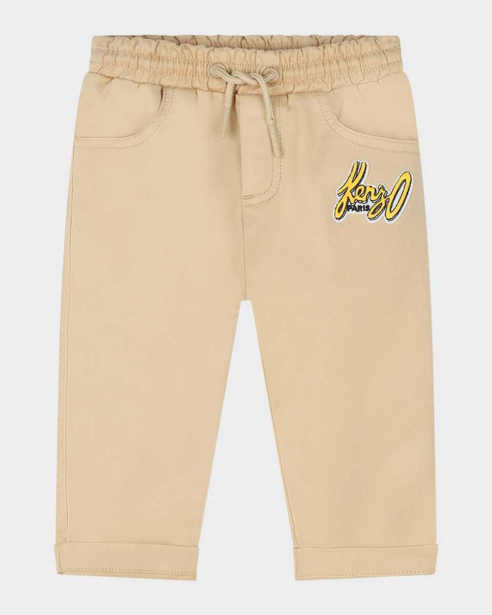 Boy's Logo-Print Relaxed Trousers, Size 6M-2