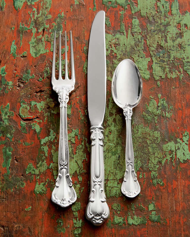 46-Piece Chantilly Sterling Silver Flatware Service