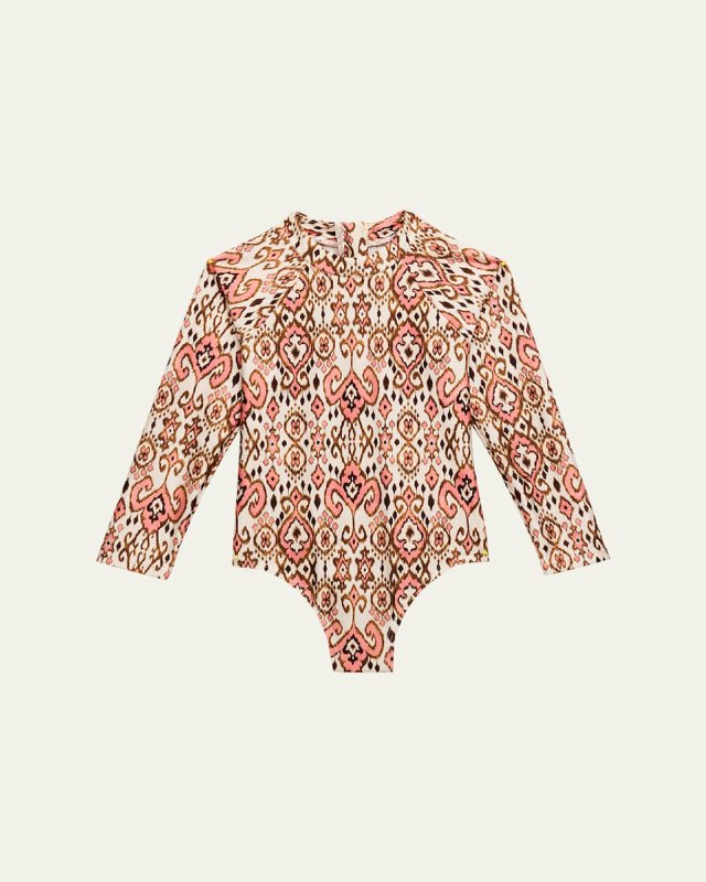 Girl's Wylie Printed Rashguard, Size 1-12