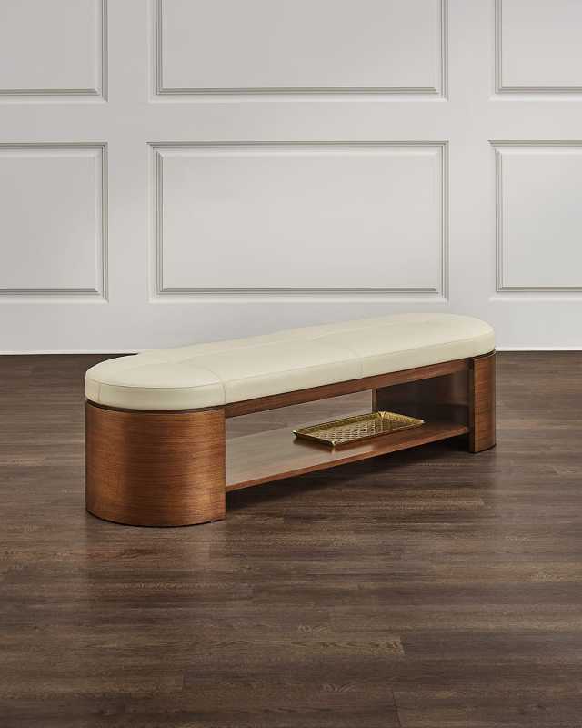 Abrigo Leather Bench
