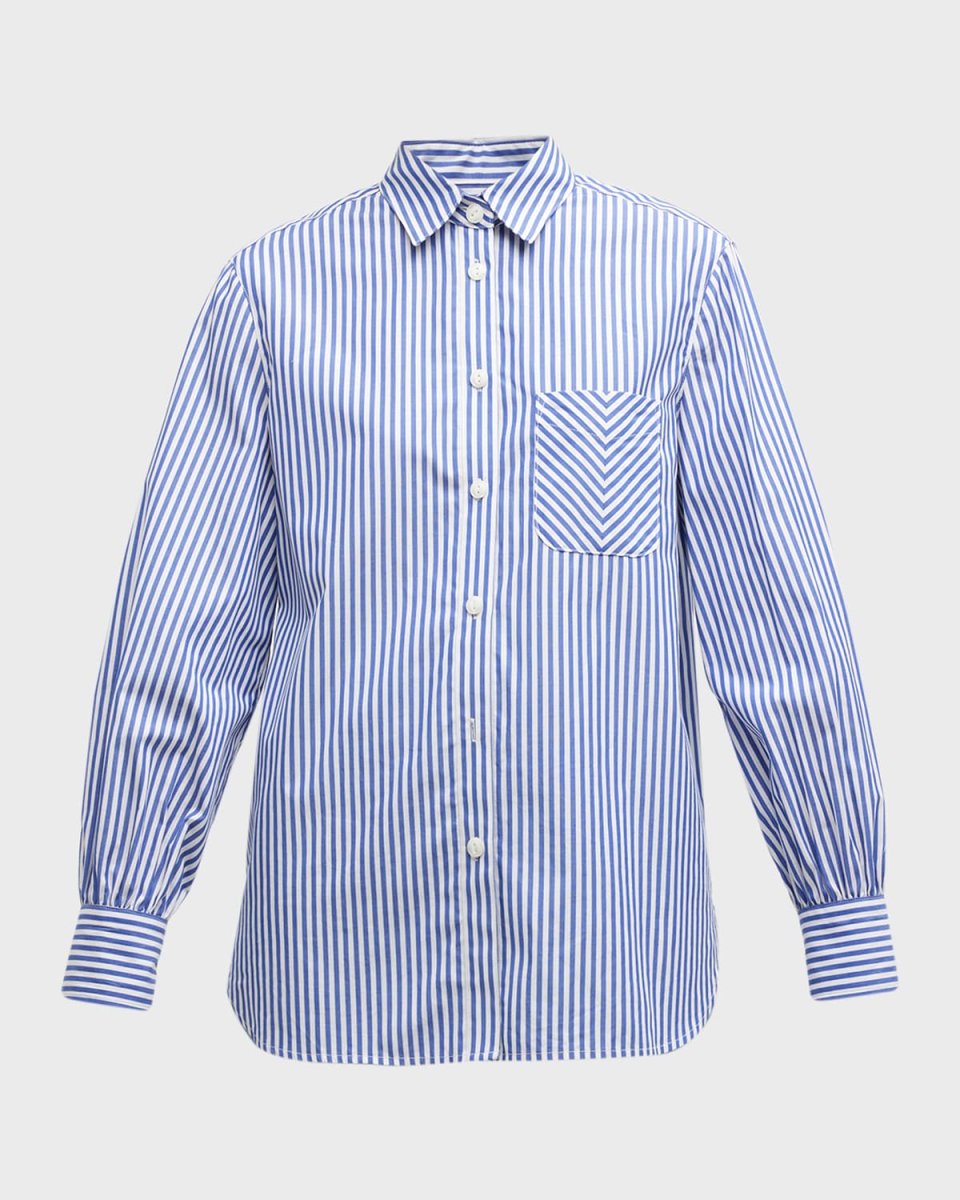 Maxine Striped Button-Front Shirt