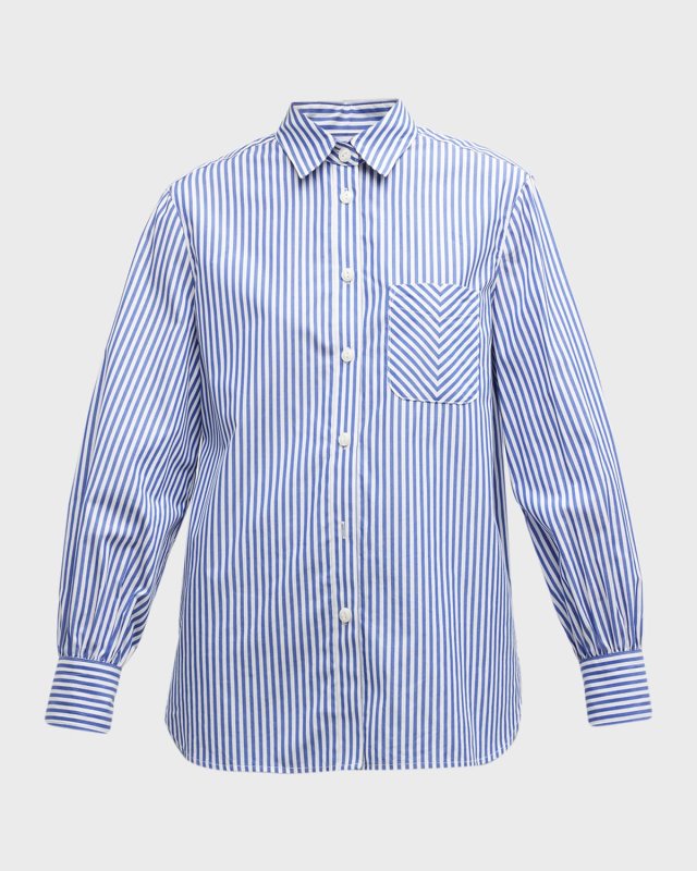 Maxine Striped Button-Front Shirt