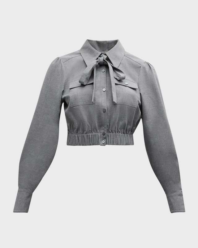 Francesca Long-Sleeve Crop Top