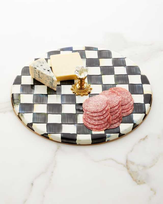 Courtly Check Enamel Cheese Course