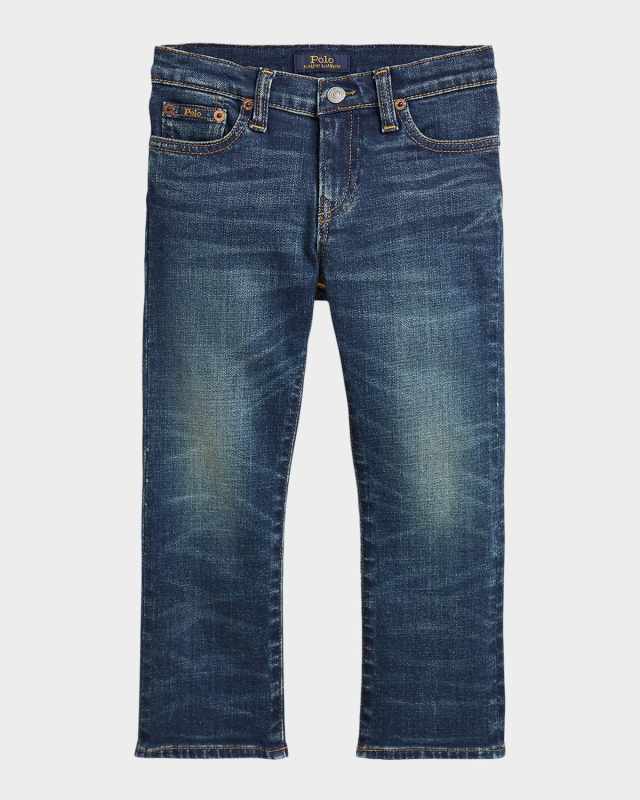 Boy's Medium Wash Bootcut Jeans, Size 8-