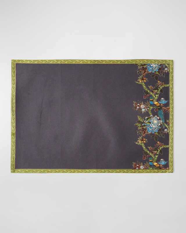 Bird Graphite Placemats, Set of 6