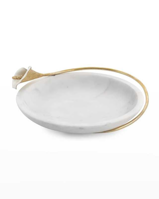 Calla Lily Marble Dish