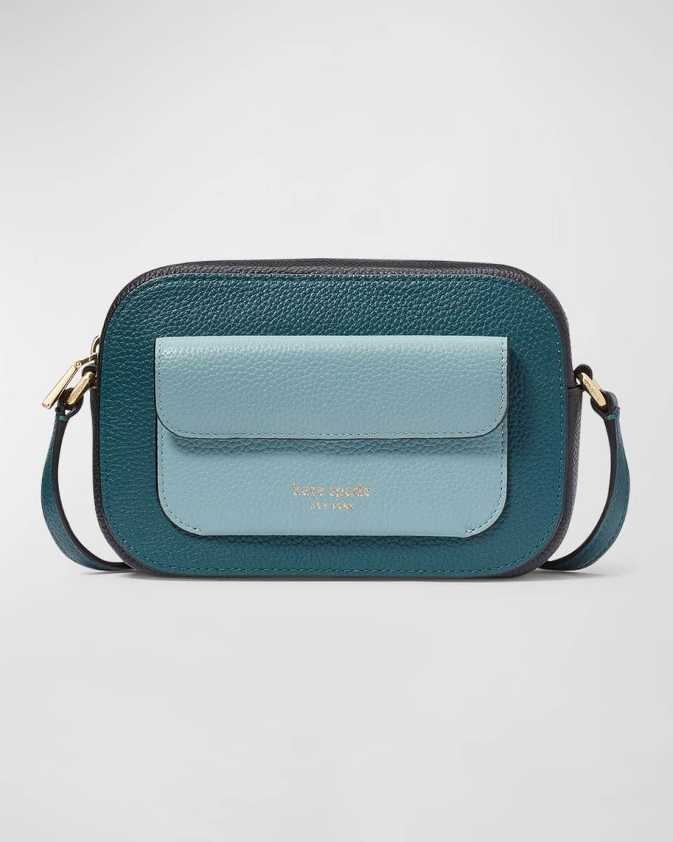 ava colorblock leather crossbody bag