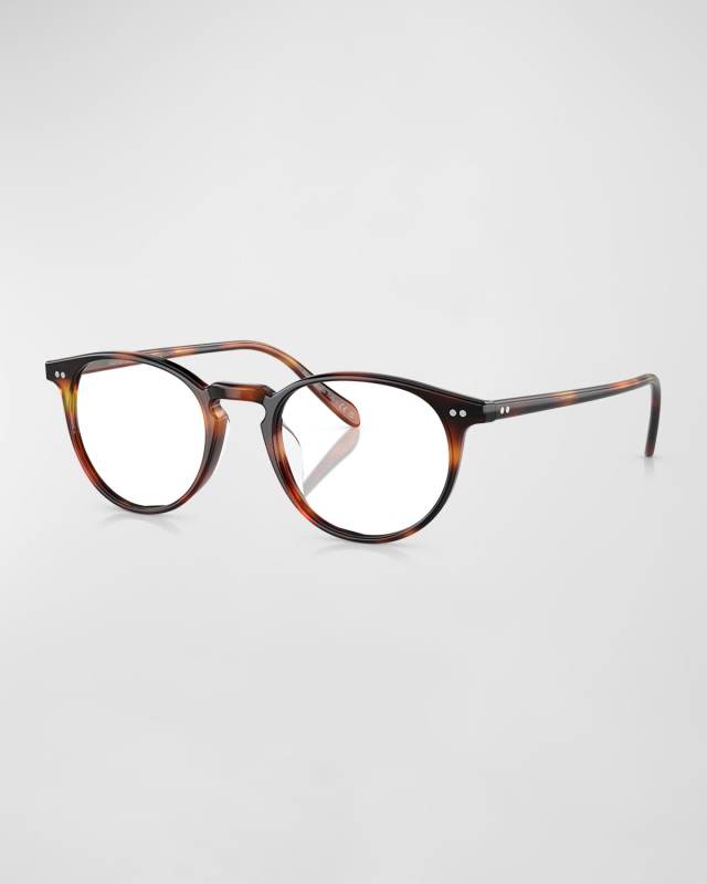 Riley Havana Acetate & Plastic Round Glasses