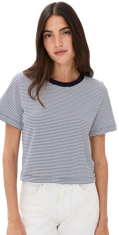 A. L.C. Julia Tee Off White/Navy