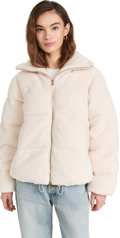 Varley Wilkins Sherpa Puffer Jacket Sandshell