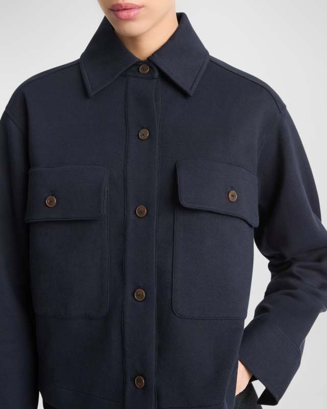 Cropped Knit Jacket