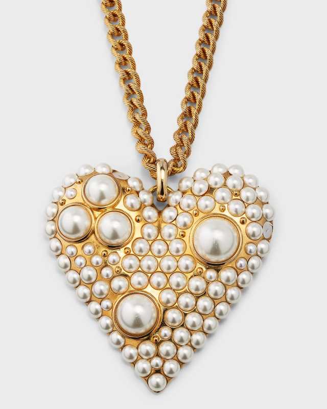 Pearlescent Heart Necklace
