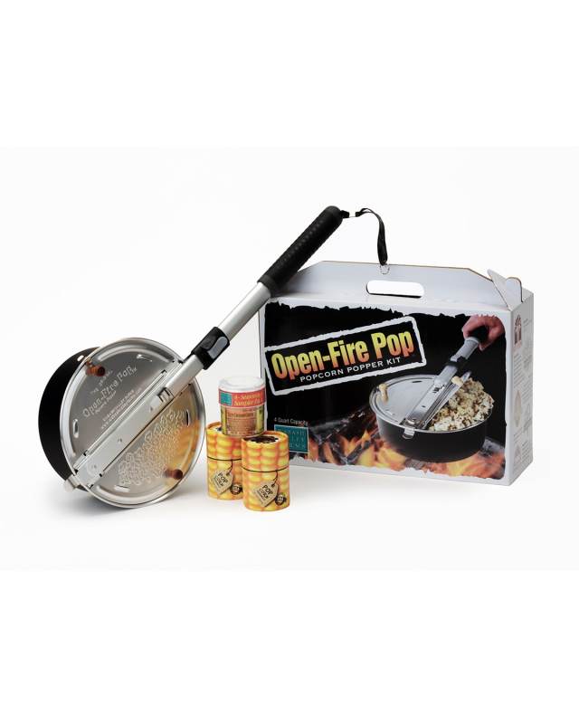Open-Fire Pop Popcorn Popper Camping Starter Set
