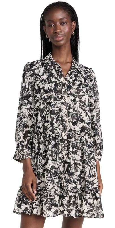 MISA Mita Dress Tonal Abstract