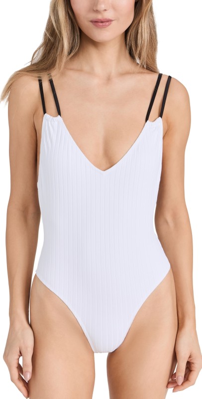 Solid & Striped The Lynn One Piece Marshmallow