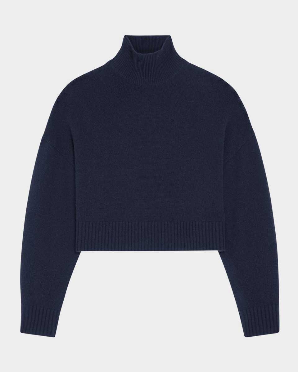 Cropped Cashmere Pullover Sweat