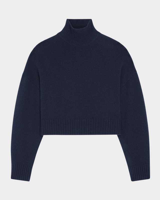 Cropped Cashmere Pullover Sweat
