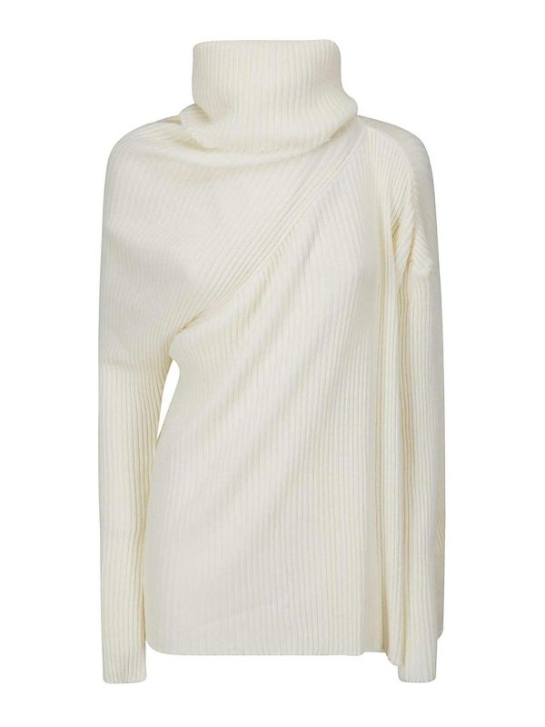 Marques' Almeida Pull Col Rond - Blanc
