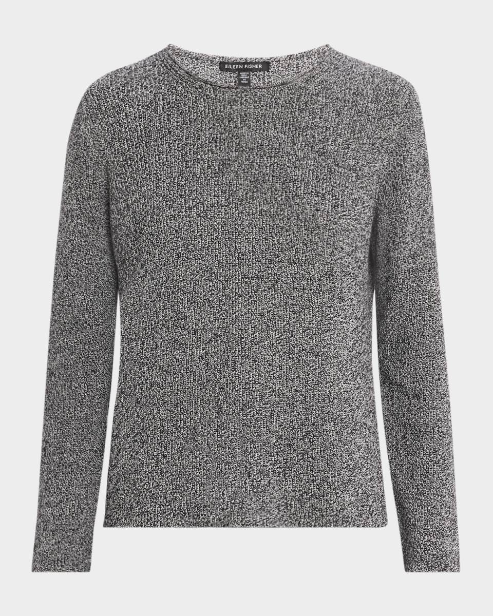 Crewneck Organic Cotton Knit Sweater
