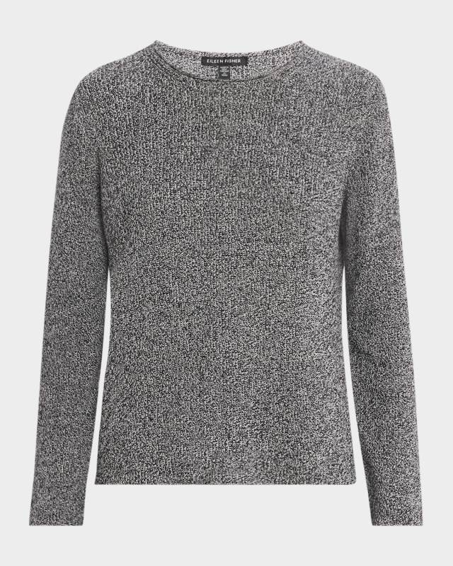 Crewneck Organic Cotton Knit Sweater