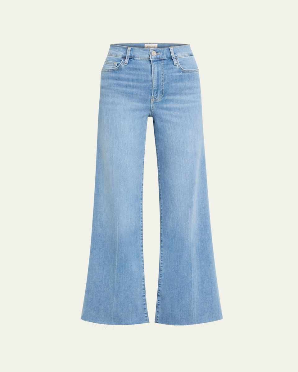 Le Slim Palazzo Raw Fray Jeans
