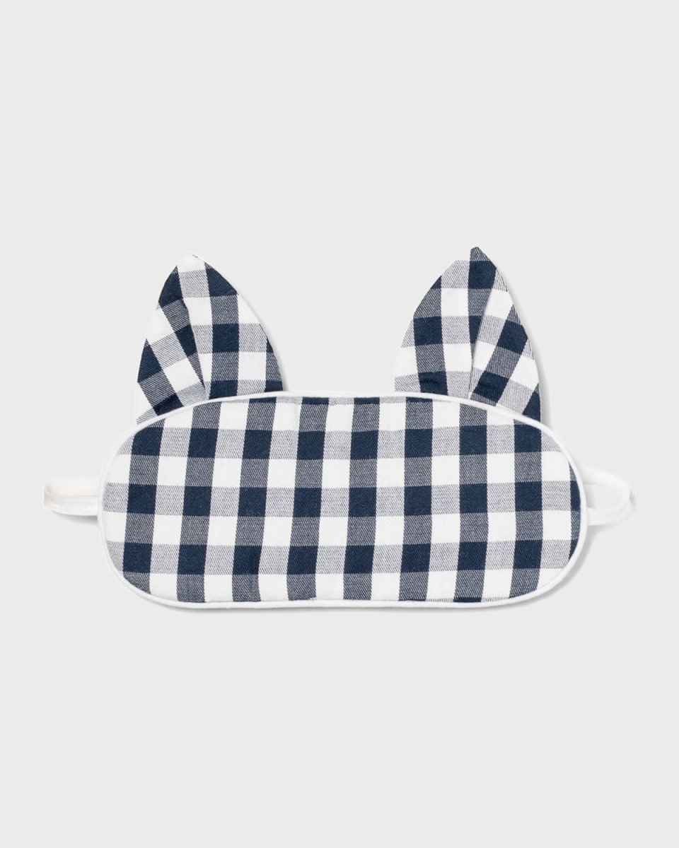 Kids' Kitty Gingham Eye Mask