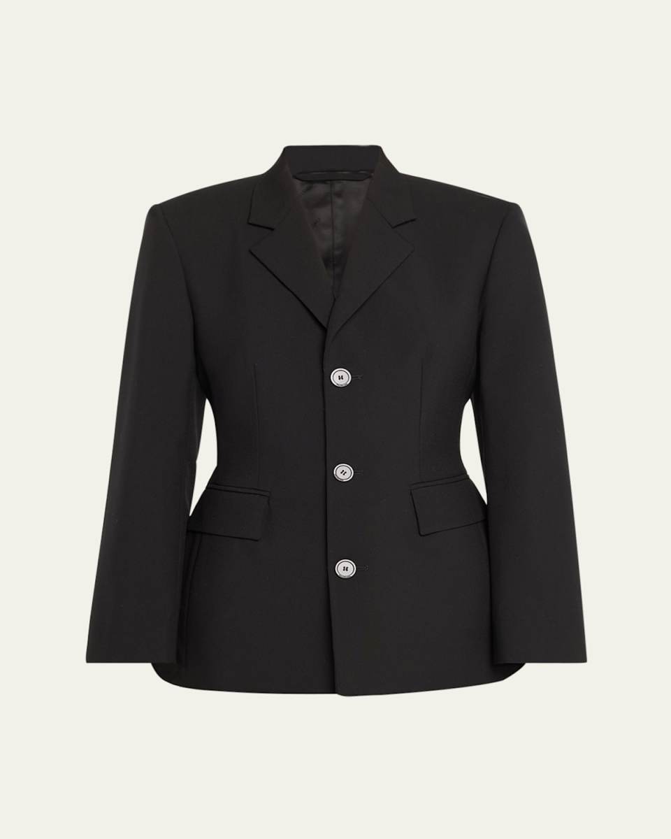Wool Hourglass Blazer Jacket
