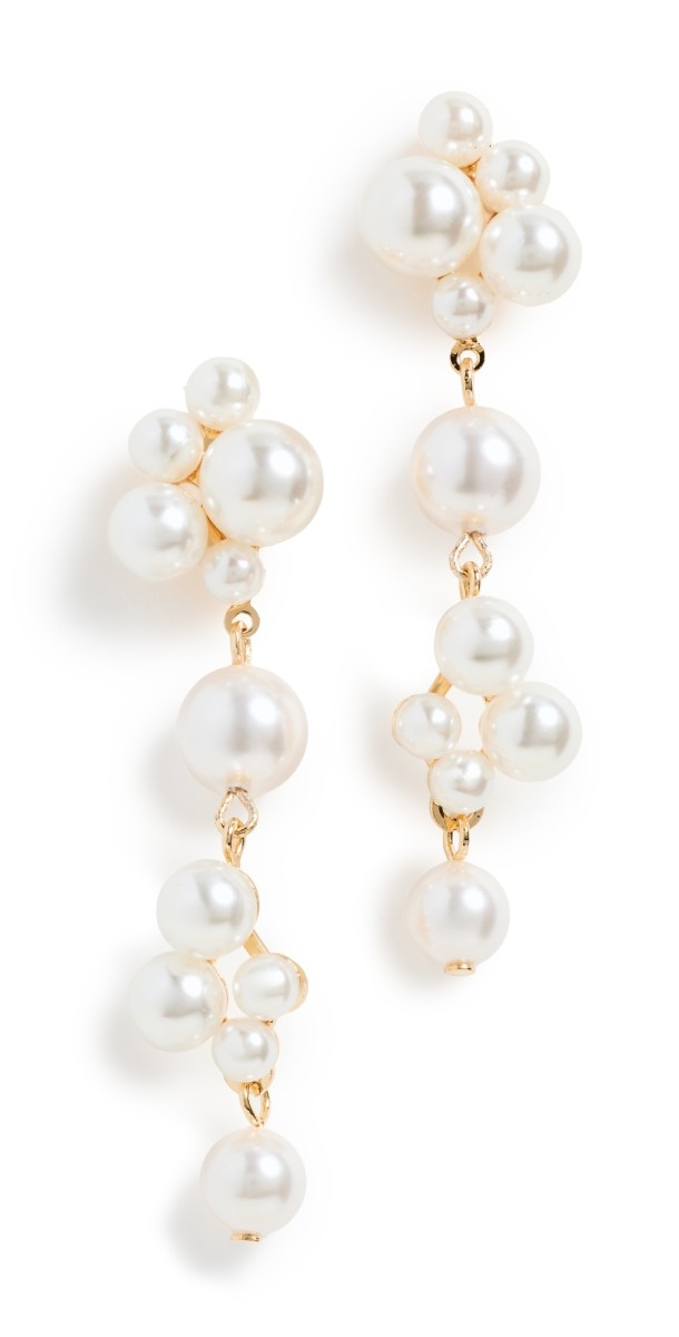 Jennifer Behr Pernilla Earrings Pearl