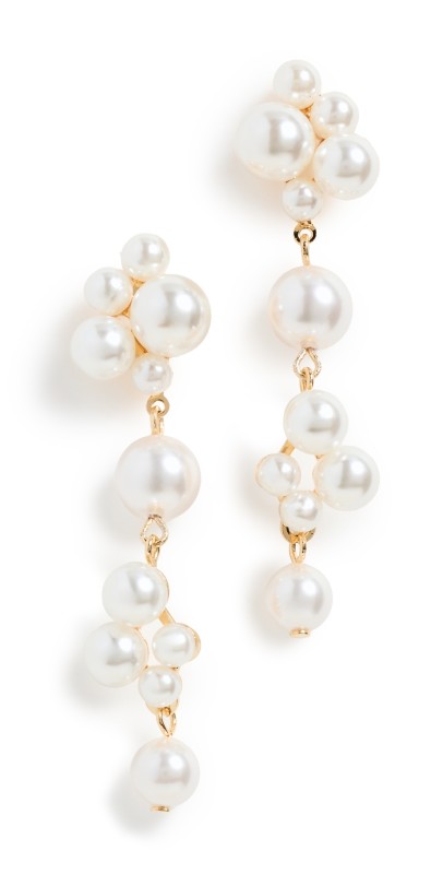 Jennifer Behr Pernilla Earrings Pearl