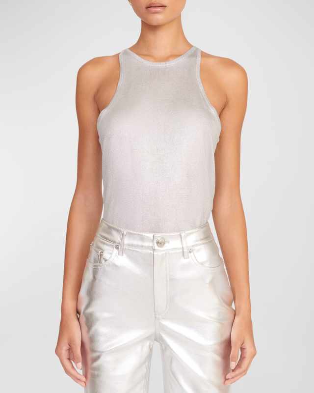 Ayana Metallic Tank Top