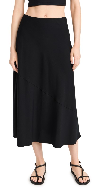 Apiece Apart Ami Slip Skirt Black