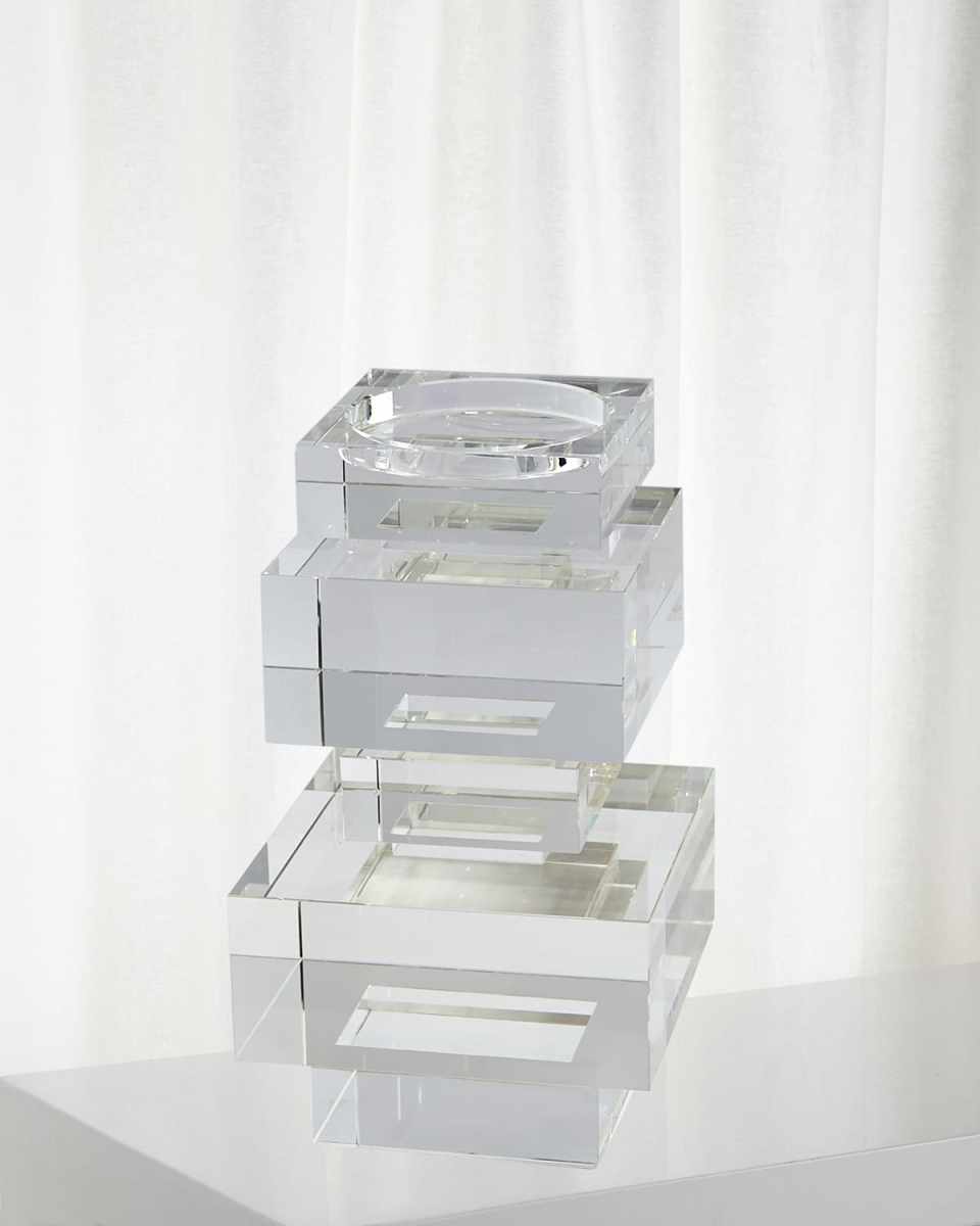 Short Brilliant Pillar Candle Holder