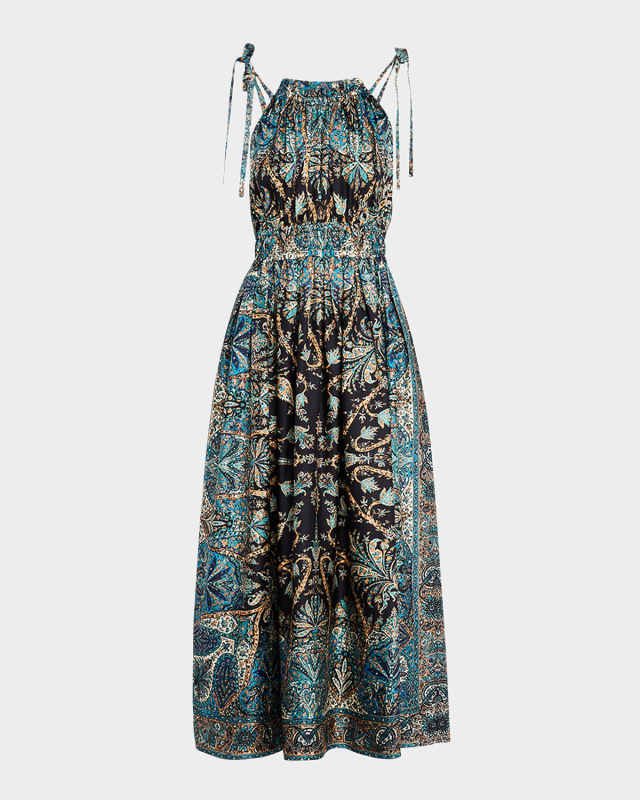 Joni Printed A-Line Maxi Dress
