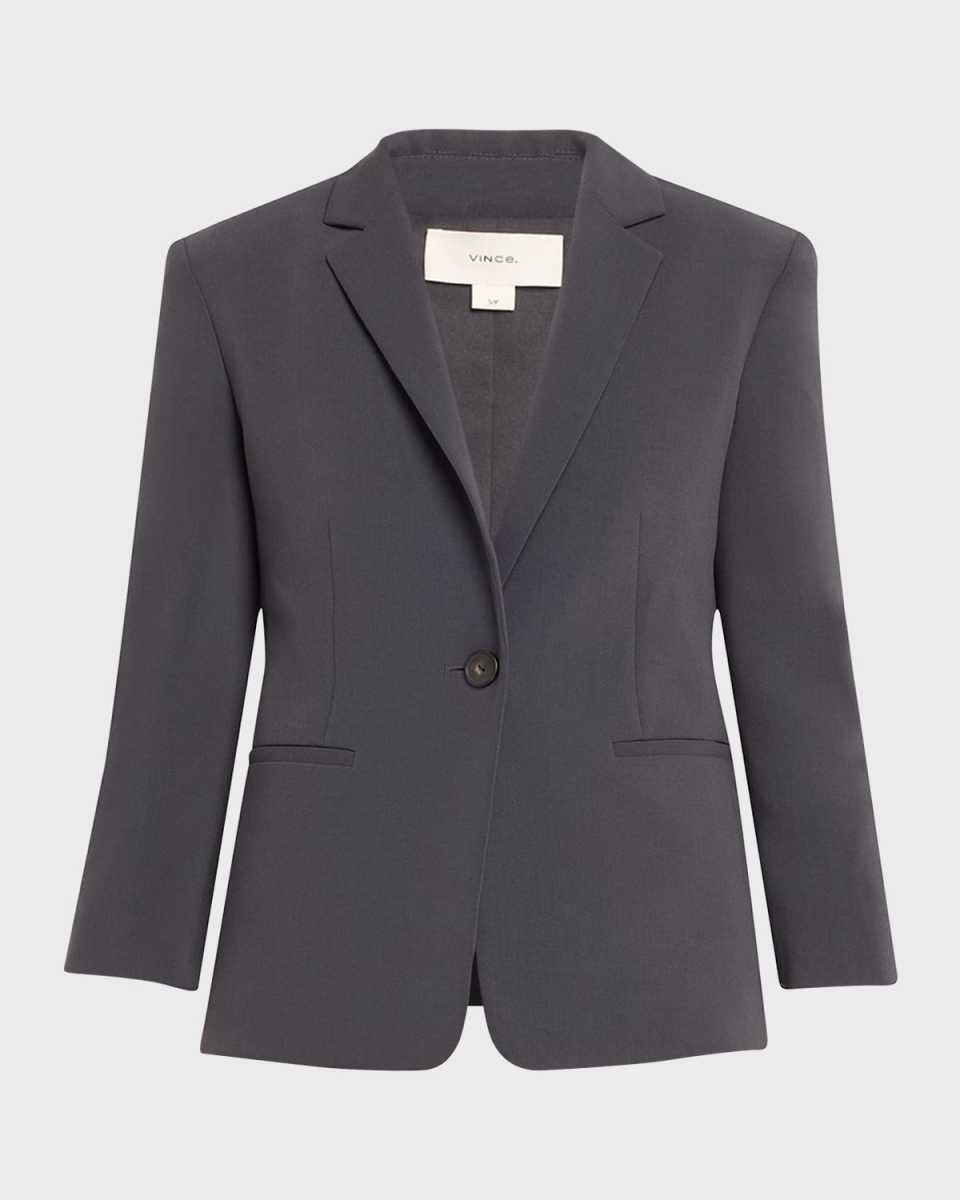 Shrunken Bracelet-Sleeve Blazer