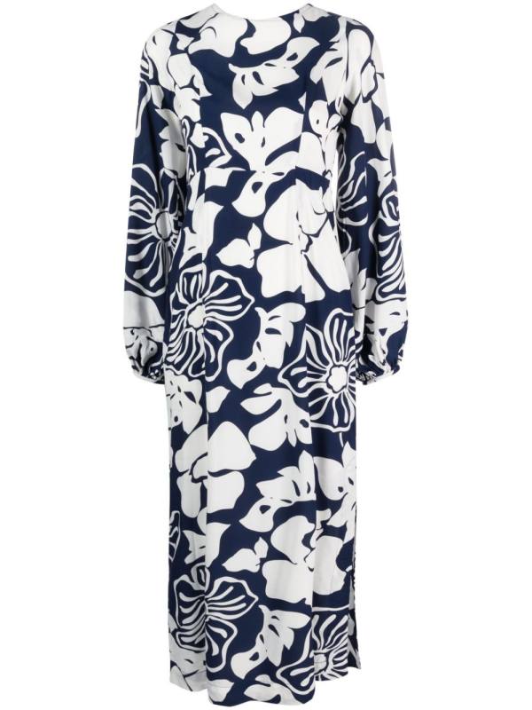 Rosarito floral-print midi dress