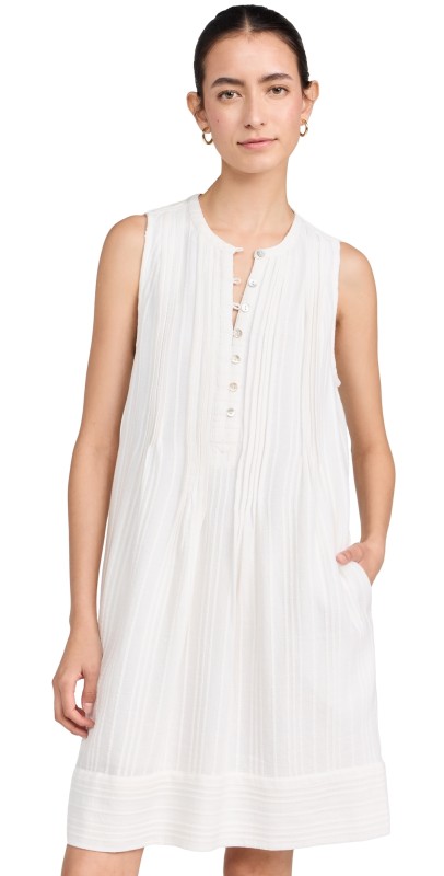 Faherty Isha Dress White