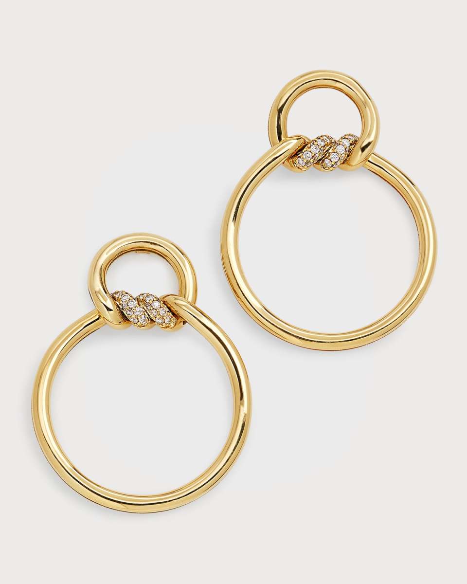 18K Cialoma Earrings with Diamond Twist