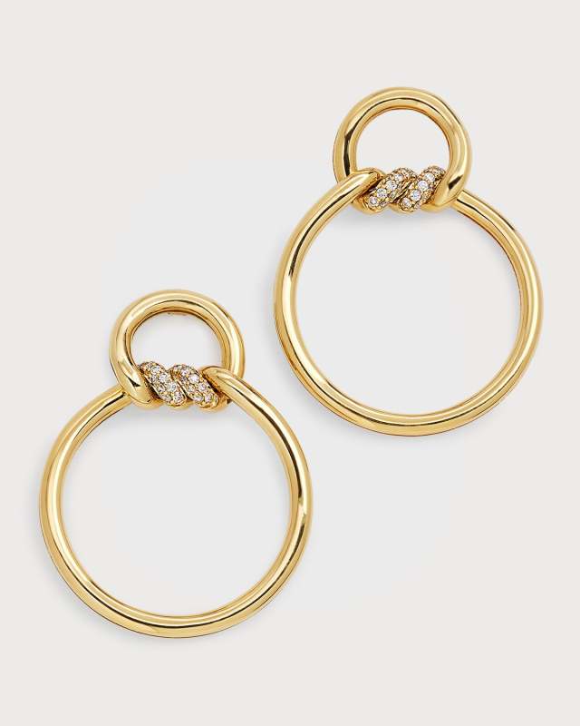 18K Cialoma Earrings with Diamond Twist