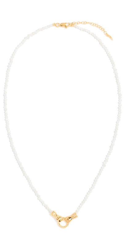 Missoma Harris Reed In Good Hands Mini Beaded Necklace Gold