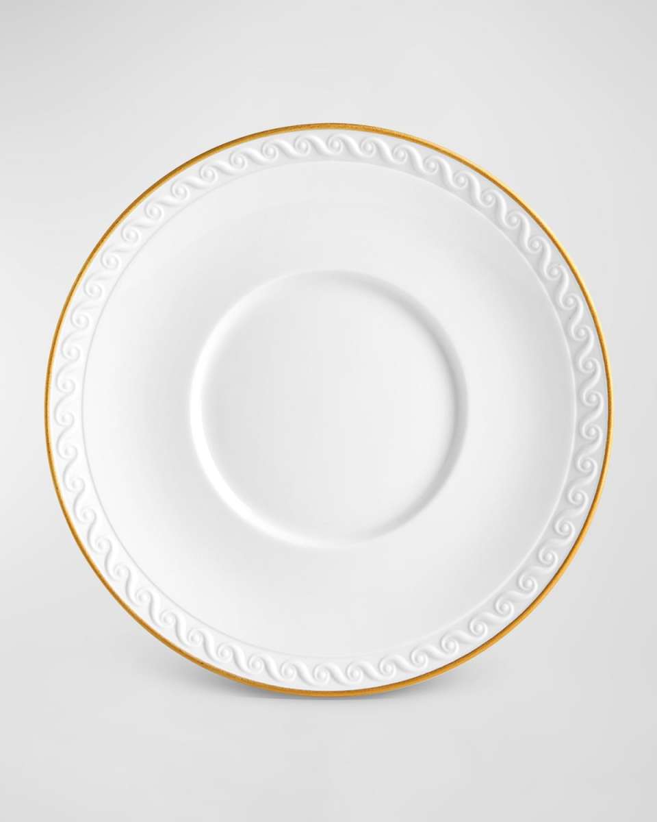 Neptune 24K Gold-Rimmed Saucer