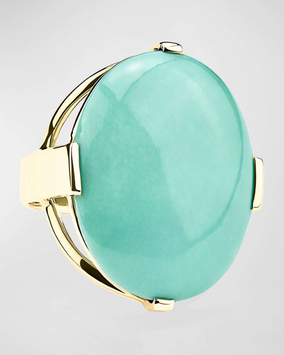 Oval Ring in 18K Gold